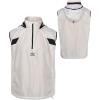 imageUmbro Mens Zip Off Sleeve Wind JacketBrillant White Black Red Dahlia