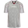 imageUmbro Mens Panelled Raglan ShirtSilver Griffen Oyster Mushroom Red Dahlia