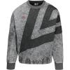imageUmbro Mens Washed Diamond Drill SweaterGriffin  Black  Fire Whirl