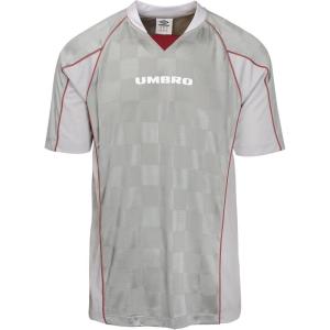 imageUmbro Mens Panelled Raglan ShirtSilver Griffen Oyster Mushroom Red Dahlia