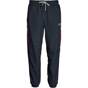 imageUmbro Mens Relaxed Track PantIron Gate  Red Dahlia  Brilliant White