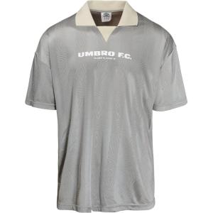 imageUmbro Mens Short Sleeve Collared Football ShirtSilver Griffin