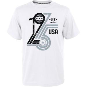 imageUmbro Mens USA Short Sleeve TShirtWhite  Black