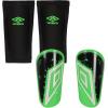 imageUmbro Adult Neo Shield Shinguard with SleeveGreenBlackWhite