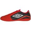 imageUmbro Mens Classico 12 Indoor Soccer ShoeRedWhiteBlack