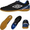 imageUmbro Mens Classico 13 Indoor Soccer ShoeBlackWhiteRoyal
