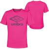 imageUmbro Girls Speed Short Sleeve TeeLuminous PinkDigital Purple