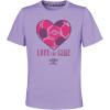 imageUmbro Girls Love The Game Short Sleeve TeeDigital PurpleDusted Grape
