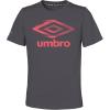 imageUmbro Girls Speed Short Sleeve TeeAsphaltBlush