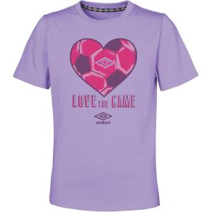 imageUmbro Girls Love The Game Short Sleeve TeeDigital PurpleDusted Grape