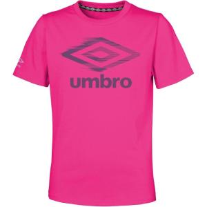 imageUmbro Girls Speed Short Sleeve TeeLuminous PinkDigital Purple