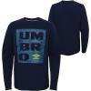 imageUmbro Boys Camo Box LS TeeDark NavyLimeade