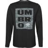 imageUmbro Boys Camo Box LS TeeBlackWhite
