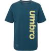 imageUmbro Boys Linear SS TeeBlue CoralLimeade