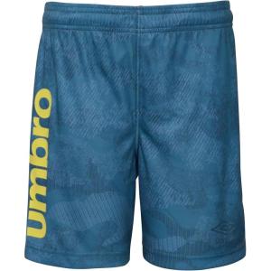 imageUmbro Boys Camo Jersey ShortBlue CoralDark NavyLimeade