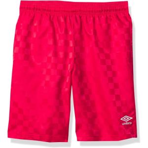 imageUmbro Boys Checkerboard Short YouthVermillionWhite