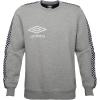 image:imageUmbro mens Check Tape CrewMedium Heather GreyBlack Beauty