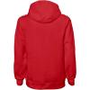 image:imageUmbro Mens Pullover Fleece Hoodie Soft Touch Cotton Rich Sweatshirt Hooded Top With Hood and Long SleevesVermillionWhite