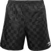image:imageUmbro Mens Checkered ShortsBlack BeautyWhite