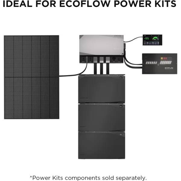 EF ECOFLOW 100W 12V Solar Panel, High Efficiency Monocrystalline PV Modules, IP68 Waterproofing, Ideal for RV&amp; Marine Rooftop, Farm Battery, Power Kits &amp; Ecosystem