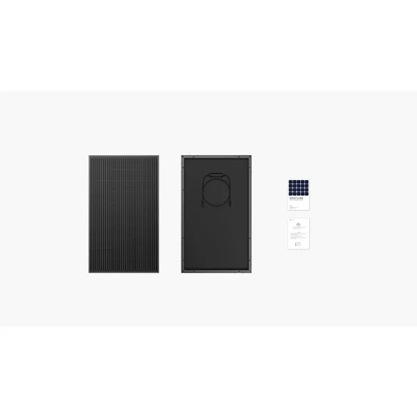 EF ECOFLOW 2PCS 100W 12V Solar Panels, High Efficiency Monocrystalline PV Modules, IP68 Waterproofing, Ideal for RV&amp; Marine Rooftop, Farm Battery, Power Kits &amp; Ecosystem