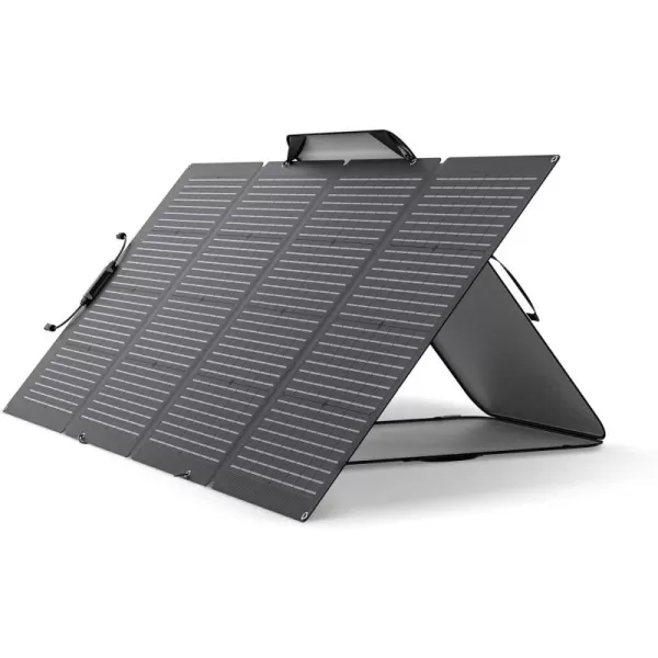 EF ECOFLOW 60W Portable Solar Panel for Power Stations, Camping, Backup Lightweight Foldable Solar Panel with Supporting Stand, High 23.4% Converting Monocrystalline Cells IP68 Waterproof