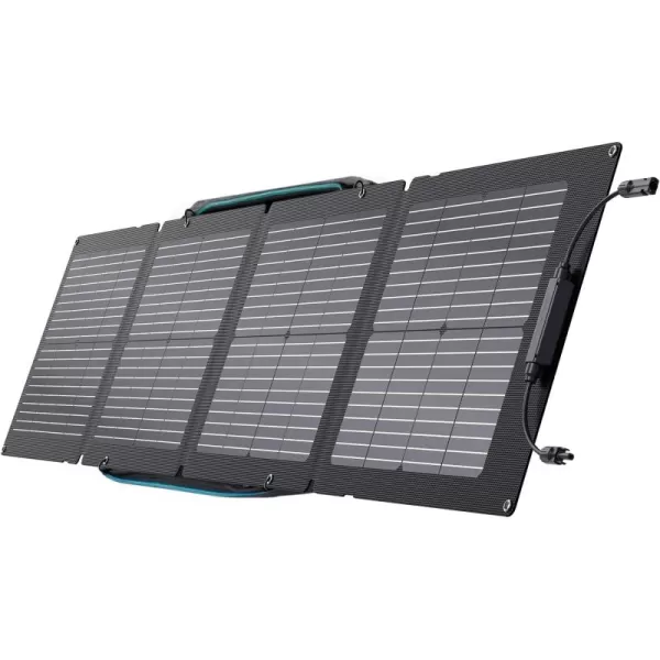 EF ECOFLOW 60W Portable Solar Panel for Power Stations, Camping, Backup Lightweight Foldable Solar Panel with Supporting Stand, High 23.4% Converting Monocrystalline Cells IP68 Waterproof