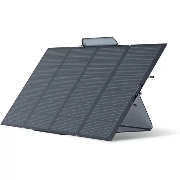 EF ECOFLOW 60W Portable Solar Panel for Power Stations, Camping, Backup Lightweight Foldable Solar Panel with Supporting Stand, High 23.4% Converting Monocrystalline Cells IP68 Waterproof