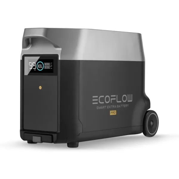 EF ECOFLOW DELTA Pro Extra Battery 3600Wh, 2.7H to Full Charge, Battery Backup for Home Use, Blackout, Camping, RV