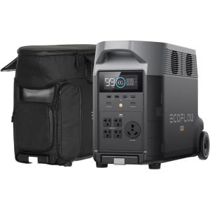imageEF ECOFLOW Portable Power Station 3600Wh DELTA Pro 120V AC Outlets x 5 3600W 27H Fast Charge Lifepo4 Power Station Solar Generator for Home Use Power Outage Camping RV EmergenciesDELTA ProBag