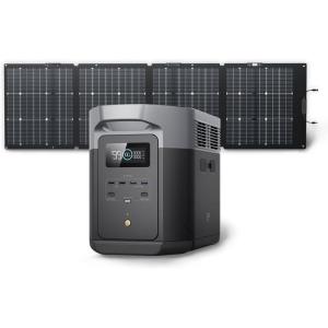 imageEF ECOFLOW Portable Power Station DELTA 2 Max 2400W LFP Solar Generator Full Charge in 1 Hr 2048Wh Solar Powered Generator for Home BackupSolar Panel OptionalDELTA 2 Max220W Solar Panel