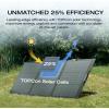 imageEF ECOFLOW 100W 12V Solar Panel High Efficiency Monocrystalline PV Modules IP68 Waterproofing Ideal for RVampamp Marine Rooftop Farm Battery Power Kits ampamp Ecosystem160W Solar Panel