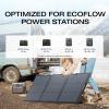 imageEF ECOFLOW 100W 12V Solar Panel High Efficiency Monocrystalline PV Modules IP68 Waterproofing Ideal for RVampamp Marine Rooftop Farm Battery Power Kits ampamp Ecosystem160W Solar Panel