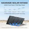 imageEF ECOFLOW 100W 12V Solar Panel High Efficiency Monocrystalline PV Modules IP68 Waterproofing Ideal for RVampamp Marine Rooftop Farm Battery Power Kits ampamp Ecosystem220W Solar Panel