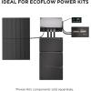 imageEF ECOFLOW 220W Portable Solar Panel Bifacial Design Up to 25 Conversion Efficiency NType Solar Cell with Adjustable Kickstand IP68 Waterproof Foldable Solar Panel for Camping RVing Home Backup100W