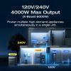imageEF ECOFLOW Power Station 4096Wh DELTA Pro 3 with 400W Portable Solar Panel 120240V 4000W AC Output Solar Generator for Home Use Camping Accessories Emergencies Power Outages RVsDELTA Pro 3400W