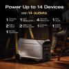 imageEF ECOFLOW Power Station 4096Wh DELTA Pro 3 with 400W Portable Solar Panel 120240V 4000W AC Output Solar Generator for Home Use Camping Accessories Emergencies Power Outages RVsDELTA Pro 3