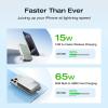 imageEF ECOFLOW Rapid Power Bank 10000mAh Qi2 Certified Wireless Magnetic Portable Charger 65W Max Fast Charging Battery Pack Builtin Cable ampamp Stand for Laptop MacBook iPhone16151413 Series OnlyRapid 10000 Silver