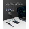 imageEF ECOFLOW Rapid Power Bank 10000mAh Qi2 Certified Wireless Magnetic Portable Charger 65W Max Fast Charging Battery Pack Builtin Cable ampamp Stand for Laptop MacBook iPhone16151413 Series OnlyRapid 10000 Silver65W Charger