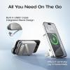 imageEF ECOFLOW Rapid Power Bank 10000mAh Qi2 Certified Wireless Magnetic Portable Charger 65W Max Fast Charging Battery Pack Builtin Cable ampamp Stand for Laptop MacBook iPhone16151413 Series OnlyRapid 10000 Silver30W Charger