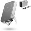 imageEF ECOFLOW Rapid Power Bank 10000mAh Qi2 Certified Wireless Magnetic Portable Charger 65W Max Fast Charging Battery Pack Builtin Cable ampamp Stand for Laptop MacBook iPhone16151413 Series OnlyRapid 10000 Silver65W Charger