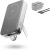 imageEF ECOFLOW Rapid Power Bank 10000mAh Qi2 Certified Wireless Magnetic Portable Charger 65W Max Fast Charging Battery Pack Builtin Cable ampamp Stand for Laptop MacBook iPhone16151413 Series OnlyRapid 10000 Silver30W Charger