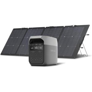 imageEF ECOFLOW Portable Power Station DELTA 2 1024Wh LiFePO4 LFP Battery 1800W AC100W USBC Output Solar GeneratorSolar Panel Optional for Home Backup Power Camping ampamp RVsDELTA 3220W