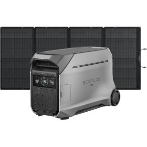 imageEF ECOFLOW Power Station 4096Wh DELTA Pro 3 with 400W Portable Solar Panel 120240V 4000W AC Output Solar Generator for Home Use Camping Accessories Emergencies Power Outages RVsDELTA Pro 3400W