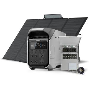 imageEF ECOFLOW Power Station 4096Wh DELTA Pro 3 with 400W Portable Solar Panel 120240V 4000W AC Output Solar Generator for Home Use Camping Accessories Emergencies Power Outages RVsDELTA Pro 3400WTS