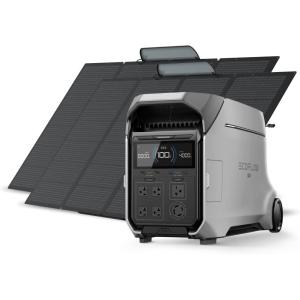 imageEF ECOFLOW Power Station 4096Wh DELTA Pro 3 with 400W Portable Solar Panel 120240V 4000W AC Output Solar Generator for Home Use Camping Accessories Emergencies Power Outages RVsDELTA Pro 32400W