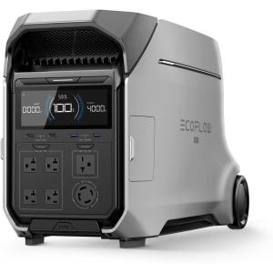 imageEF ECOFLOW Power Station 4096Wh DELTA Pro 3 with 400W Portable Solar Panel 120240V 4000W AC Output Solar Generator for Home Use Camping Accessories Emergencies Power Outages RVsDELTA Pro 3