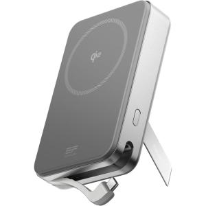 imageEF ECOFLOW Rapid Power Bank 10000mAh Qi2 Certified Wireless Magnetic Portable Charger 65W Max Fast Charging Battery Pack Builtin Cable ampamp Stand for Laptop MacBook iPhone16151413 Series OnlyRapid 10000 Silver