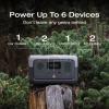 imageEF ECOFLOW Portable Power Station RIVER 2 256Wh LiFePO4 Battery 1 Hour Fast Charging 2 Up to 600W AC Outlets Solar Generator Solar Panel Optional for Outdoor CampingRVsHome UseRIVER 260W