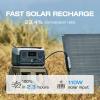 imageEF ECOFLOW Portable Power Station RIVER 2 256Wh LiFePO4 Battery 1 Hour Fast Charging 2 Up to 600W AC Outlets Solar Generator Solar Panel Optional for Outdoor CampingRVsHome UseRIVER 2 Power Station